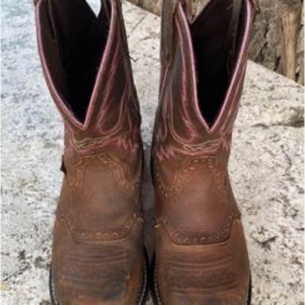 *SOLD* Womens Justin Gypsy Steel Toe Boots Size 9
